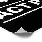 Vertragingen zijn gevaarlijk™ Poster (Hoek)