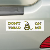 VERTREAD ME NIET OP Bumpersticker (Op auto)
