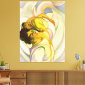 Vertrek naar een andere wereld Abstracte kunst Canvas Afdruk (Insitu (Woonkamer))