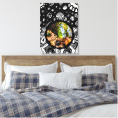 Vertrek op een herfstochtend canvas afdruk (Insitu (Slaapkamer))