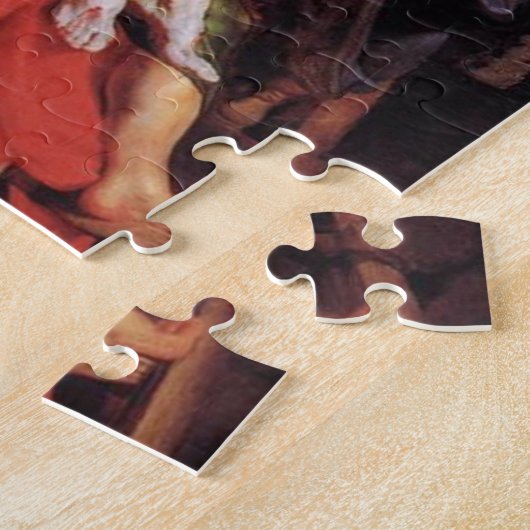 Vertrek van het kruis door Peter Paul Rubens Legpuzzel (Zijkant)