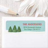 Vertrek van winterlegante Feestdagen Etiket (Insitu)