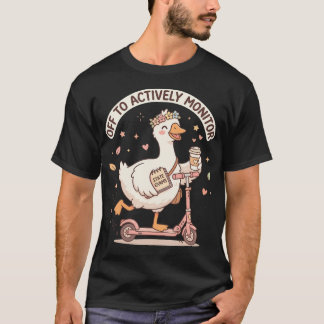 Vertrekken om grappige staatsexamens voor leraren t-shirt
