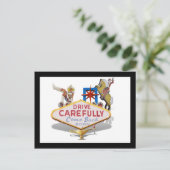 Vertrekkend uit Las Vegas Briefkaart (Staand voorkant)