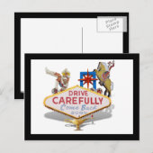 Vertrekkend uit Las Vegas Briefkaart (Voorkant / Achterkant)