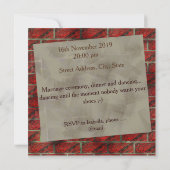 Vertrokken baksteen of tegels die hem simuleren? R Kaart (Achterkant)