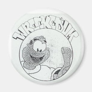 Vertrokken "Um Melvin Circle Logo Magnet Magneet