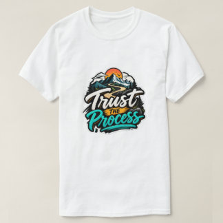 Vertrouw de Proces Berg Avontuur Motivatie T-shirt