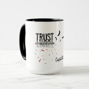 Vertrouw De Reis Coffee Mok - Inspirerende Keramie