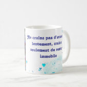 Vertrouw en vastberadenheid koffiemok (Voorkant rechts)