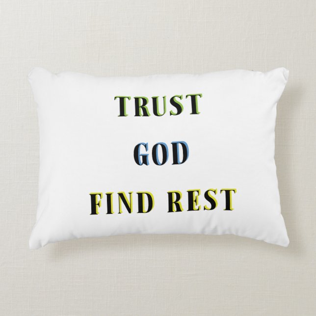 VERTROUW EROP DAT GOD RUST VINDT ACCENT KUSSEN (Voorkant)