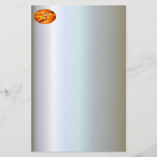 Vertrouw God met Dove in Hand Briefpapier (Voorkant)