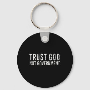 Vertrouw God niet Regering Sleutelhanger