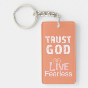Vertrouw God Sleutelhangers Christelijke giften Ze
