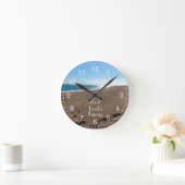 Vertrouw God's Timing Quote Beach Ronde Klok (Huis)