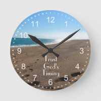 Vertrouw God's Timing Quote Beach