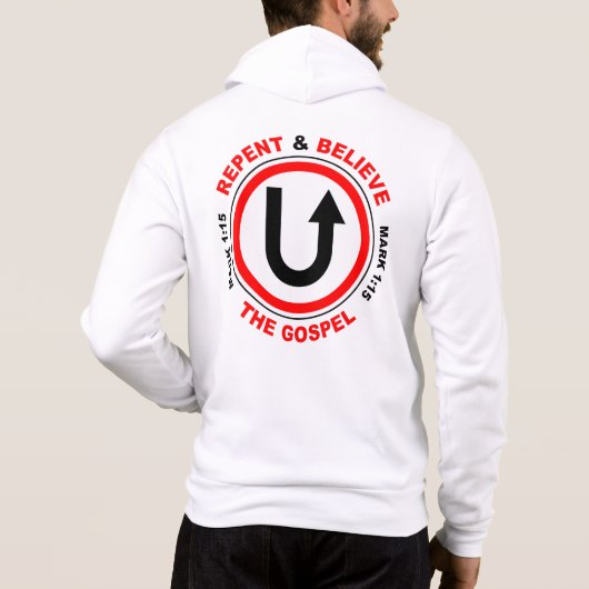 Vertrouw het evangelie: Jezus Christelijke gelovig Hoodie (Achterkant)