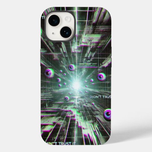 📱 "Vertrouw het niet" Weirdcore telefoonhoesje 📱 Case-Mate iPhone Case (Achterkant)