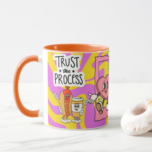 vertrouw het proces mok (Met donut)