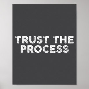 Vertrouw Het Proces Srts Slogan Motiverend Poster