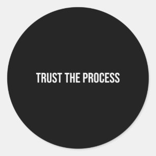 Vertrouw Het Proces, Therapie Voor Geestelijke Gez Ronde Sticker