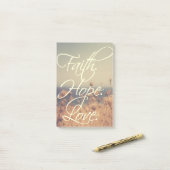 Vertrouw. Hoop. Liefde. Post-it notities Post-it® Notes (Op bureau)
