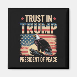 Vertrouw in Trump President van Vrede Magneet