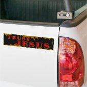 Vertrouw Jesus Bumpersticker (Op Truck)