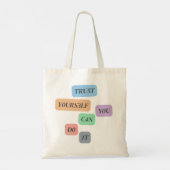 Vertrouw jezelf tote bag (Achterkant)