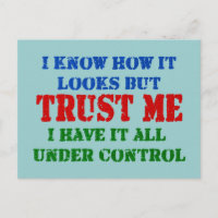 Vertrouw me - alles onder controle