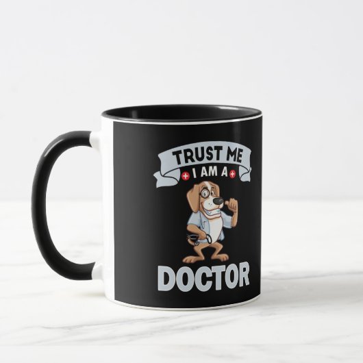 Vertrouw me als dokter T-Shirt Mok (Links)