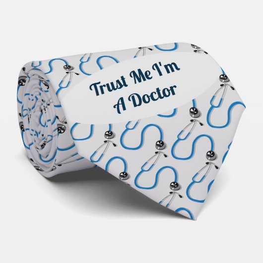 Vertrouw me dat ik dokter Funny Medical ben Stropdas (Opgerold)