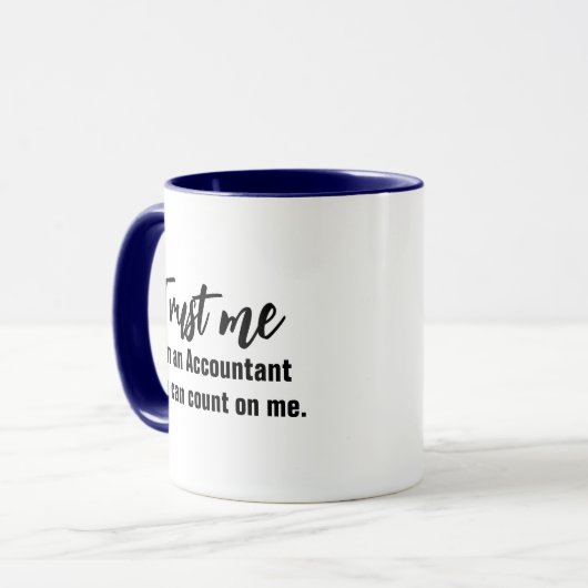 Vertrouw me dat ik een accountant ben. mok (Voorkant links)