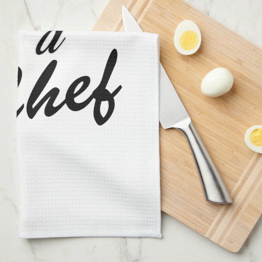 Vertrouw me dat ik een Chef Long ben Theedoek (Quarter Fold)