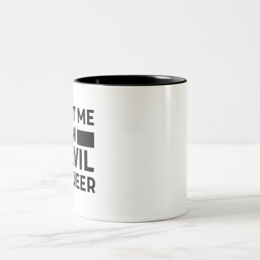 Vertrouw me dat ik een civiel ingenieur ben tweekleurige koffiemok (Center)