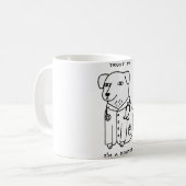 Vertrouw me dat ik een Dogtor ben Koffiemok (Voorkant links)