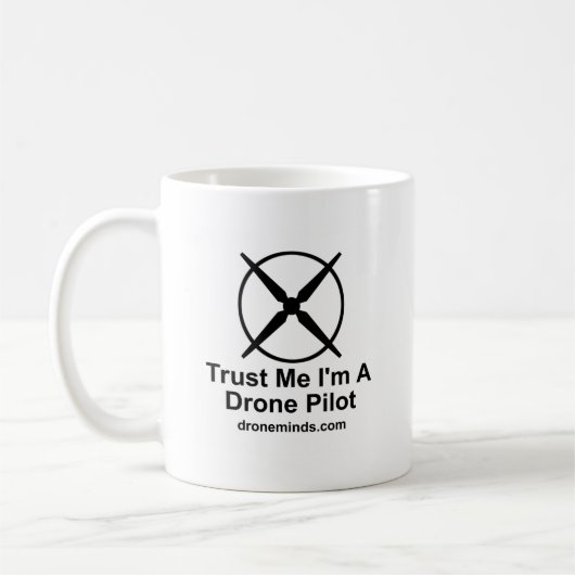 Vertrouw me dat ik een dronepiloot ben koffiemok (Links)