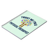 Vertrouw me dat ik een fysiotherapeut ben notitieboek (Linkerzijde)