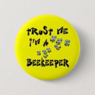 Vertrouw me dat ik een imker ben ronde button 5,7 cm