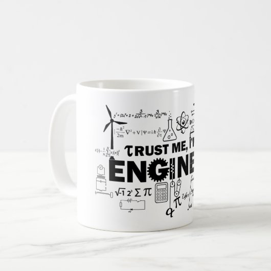 Vertrouw me dat ik een ingenieur Mok ben (Voorkant links)