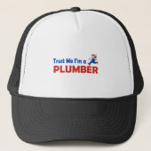 Vertrouw me dat ik een Plumber ben Trucker Pet (Voorkant)