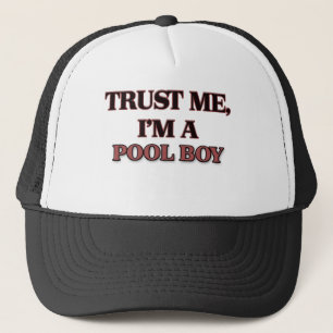 Vertrouw me dat ik een POOLBOY ben Trucker Pet
