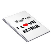 Vertrouw me dat ik van Australië hou. Notitieboek (Rechterzijde)