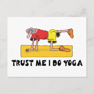 Vertrouw me dat ik Yoga Gift doe Briefkaart