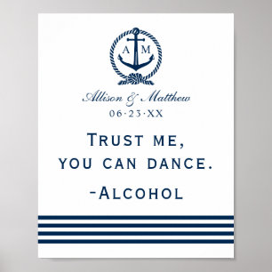 Vertrouw me dat je de zeemacht kunt dansen. poster
