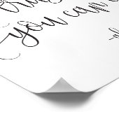 Vertrouw me dat je het alcoholsignaal kunt afgeven poster (Hoek)