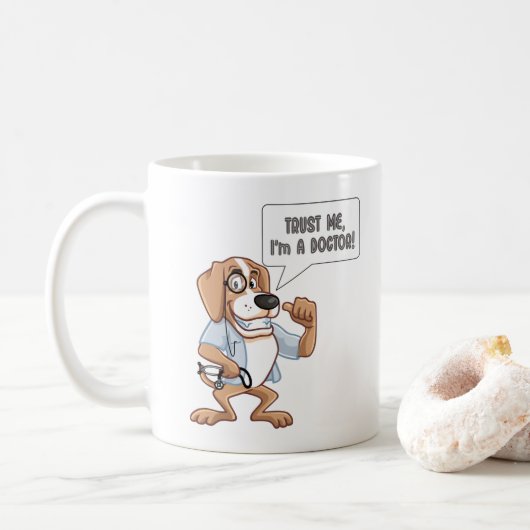 Vertrouw me Ik ben een dokter Koffiemok (Met donut)