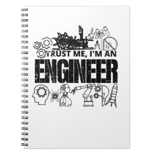 Vertrouw me ik ben een ingenieur Funny Engineering Notitieboek