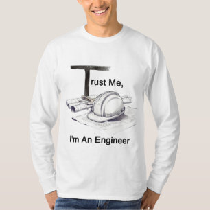 Vertrouw me, ik ben een ingenieur T-Square T-shirt