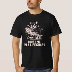 Vertrouw Me Ik Ben Een Reddingswerker Funny Cat Sh T-shirt